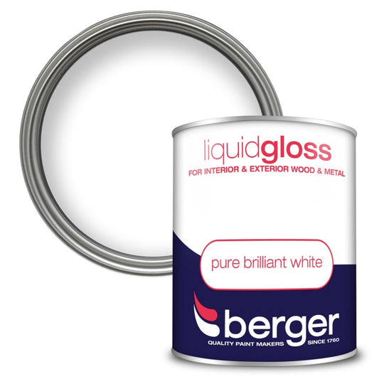 Berger Liquid Gloss 750ml Pure Brilliant White