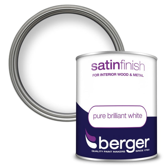 Berger Satin Sheen 750ml Pure Brilliant White