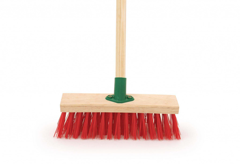 Hill Brush Red PVC Brush & Handle 11"
