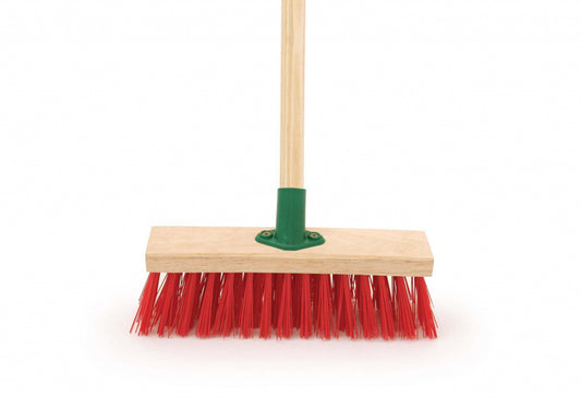 Hill Brush Red PVC Brush & Handle 11"