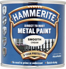 Hammerite Metal Paint Smooth 250ml Cream