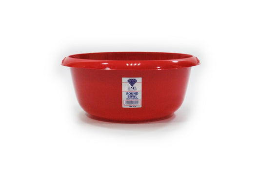 TML Round Bowl 6L Red Glitter