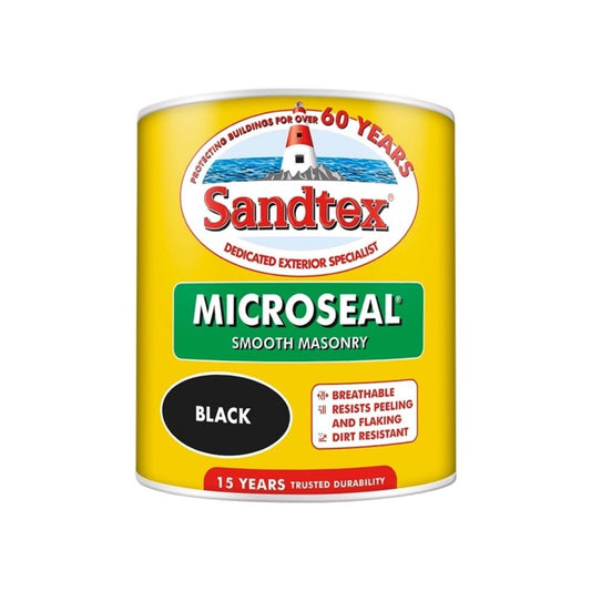 Sandtex Smooth Masonry Paint 1L Black