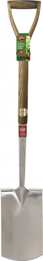 Ambassador Ash Handle Stainless Steel Digging Spade Length: 105cm