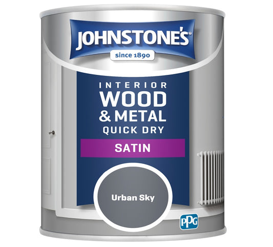 Johnstone's Quick Dry Satin 750ml Urban Sky