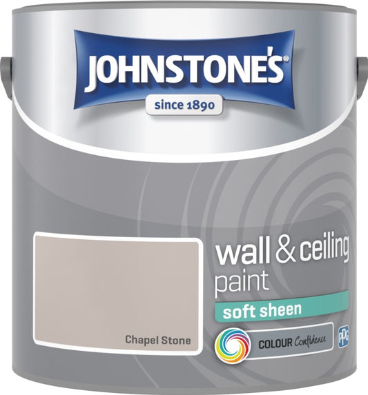 Johnstone's Wall & Ceiling Soft Sheen 2.5L Chapel Stone