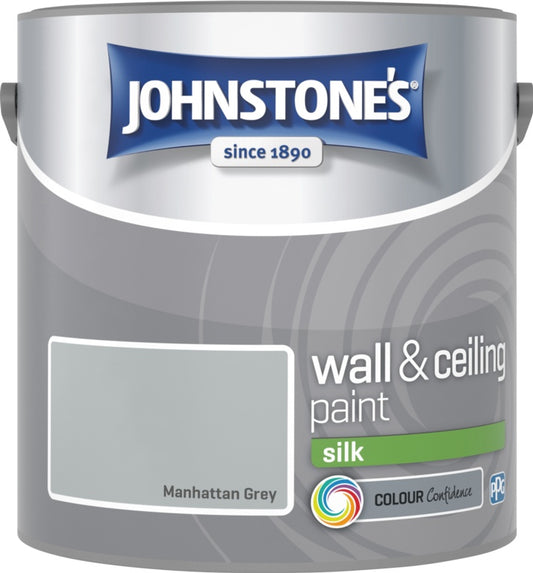 Johnstone's Wall & Ceiling Silk 2.5L Manhattan Grey