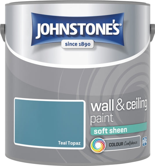 Johnstone's Wall & Ceiling Soft Sheen 2.5L Teal Topaz