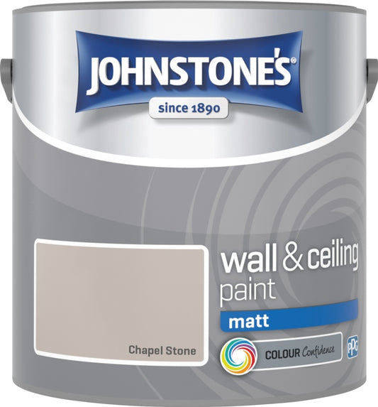 Johnstone's Wall & Ceiling Matt 2.5L Chapel Stone
