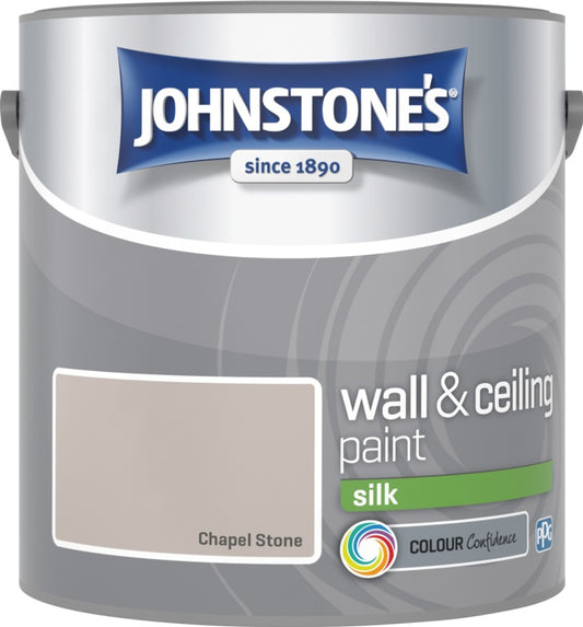 Johnstone's Wall & Ceiling Silk 2.5L Chapel Stone
