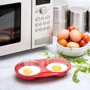 Easy Cook Egg Poacher Red