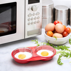 Easy Cook Egg Poacher Red