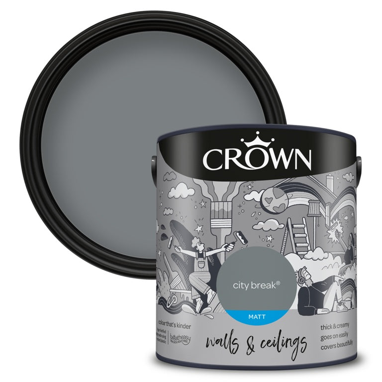 Crown Walls & Ceilings Matt 2.5L City Break