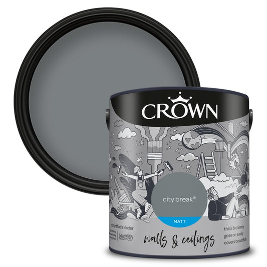 Crown Walls & Ceilings Matt 2.5L City Break