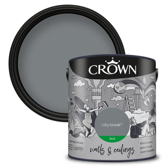 Crown Walls & Ceilings Silk 2.5L City Break