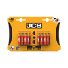 JCB Zinc Batteries 4 Plus 4 AAA