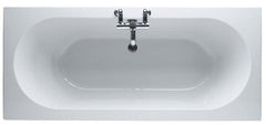 Trojan Cascade 1800 x 800mm No Tap Hole Twin End Bath White