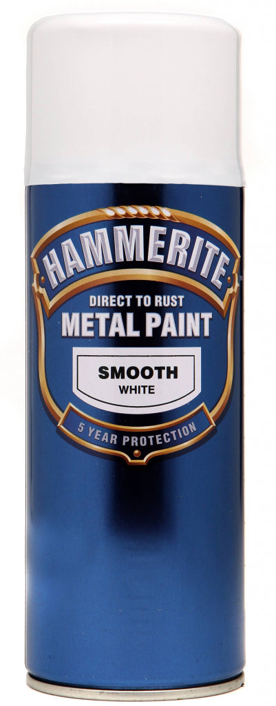 Hammerite Metal Paint 400ml Aerosol Smooth Black