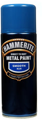 Hammerite Metal Paint 400ml Aerosol Smooth Black