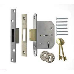 Era 5 Lever Viscount Mortice Deadlock 76mm Finish: Brass Effect