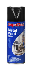 SupaDec Metal Spray Paint 400ml Matt Black