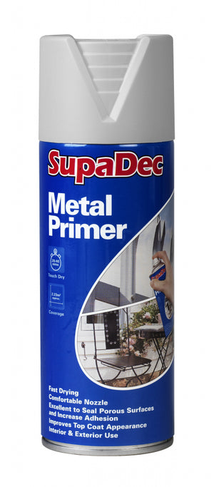 SupaDec Metal Primer Spray 400ml Grey