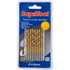 SupaTool Titanium Coated HSS Drill Bits 4.5x80mm 10 Piece