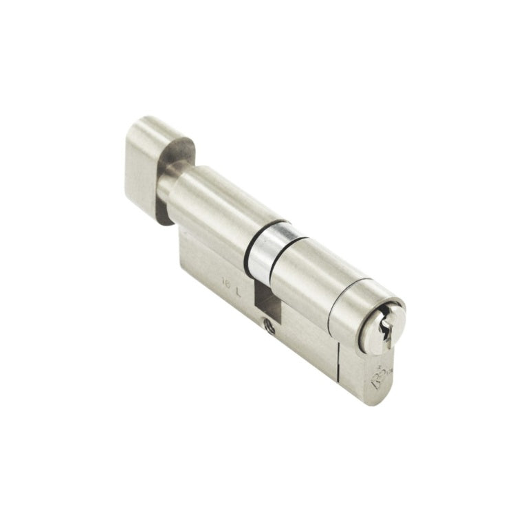 Smiths Locks BS 1* Star Euro Double Thumbturn Cylinder Nickel 35 x 35mm