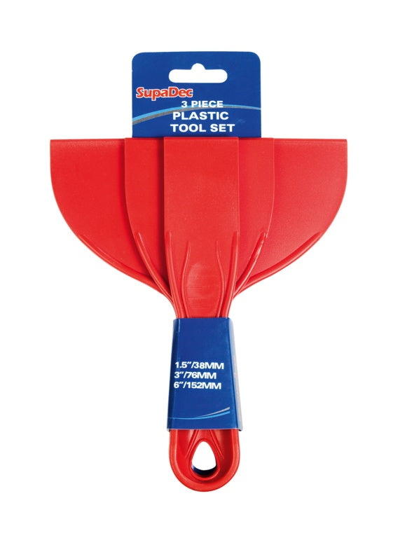 SupaDec Plastic Putty Knife 3 Piece