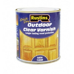 Rustins Quick Dry Outdoor Clear Varnish Satin 250ml