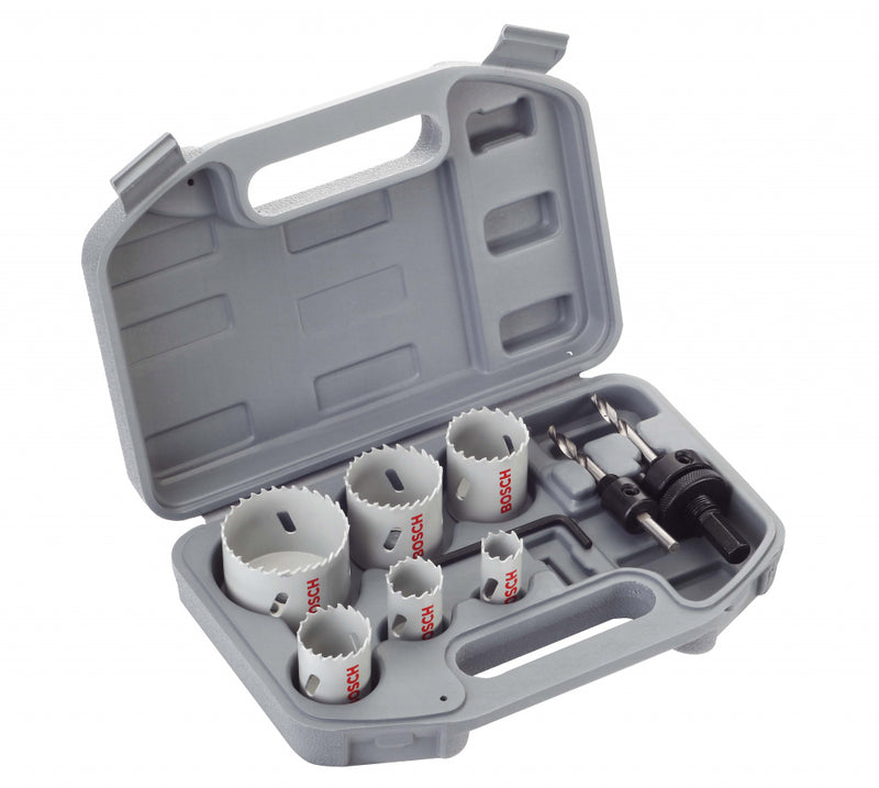 Bosch Plumber's HSS Bi Metal Holesaw Kit 9 Piece