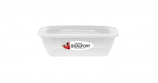 Ultra Food Container Rectangular Clipped Lid 1L