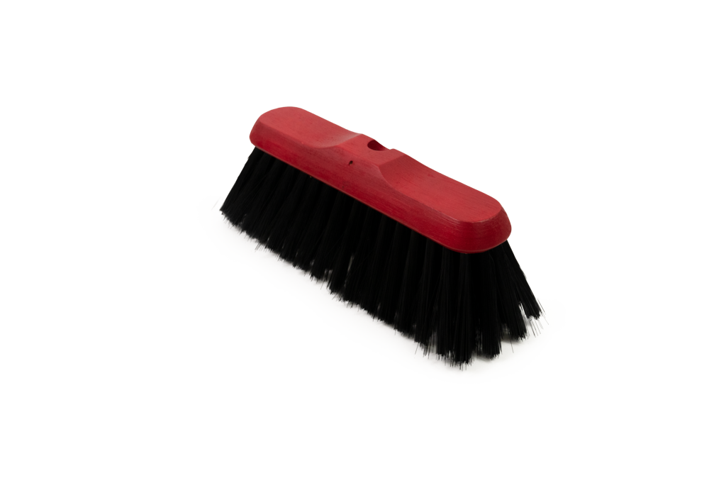 Salmon Soft Sweeping Broom With Fitted Handle Black Coco Fill