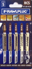Rawlplug Jigsaw Blades For Wood Fine Pack 5
