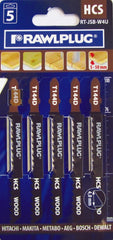 Rawlplug Jigsaw Blades For Wood Fine Pack 5