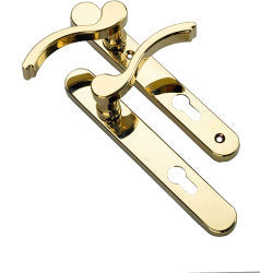 Era Ikon Classic Lever/Lever Door Handle 92mm centre Finish: Gold