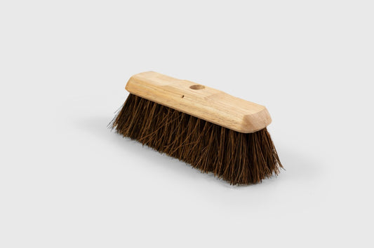 Hill Brush Broom Head Plain Stock, Filled Dyed Bassine 10"