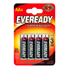 Eveready Super Heavy Duty AA Pack 4