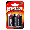 Eveready Super Heavy Duty Batteries D Pack 2