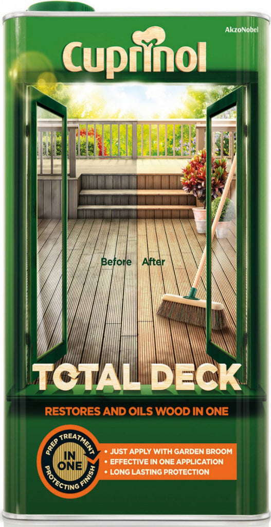Cuprinol Total Deck Restorer & Oil 5L Clear