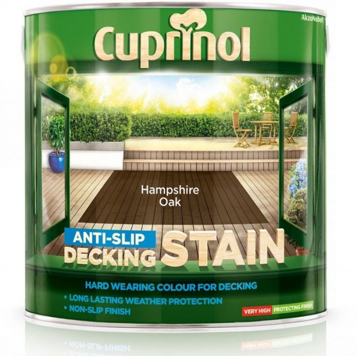 Cuprinol Anti-Slip Decking Stain 2.5L Hampshire Oak