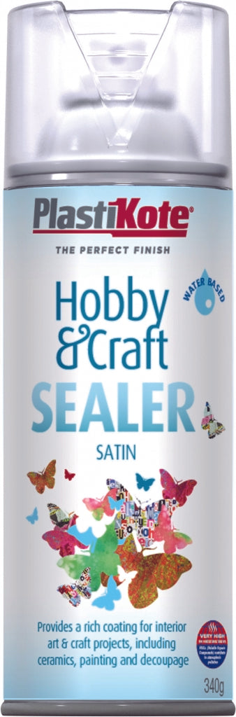 PlastiKote Hobby & Craft Sealer 400ml Clear Satin