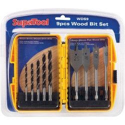 SupaTool Wood Bit Set 9 Piece