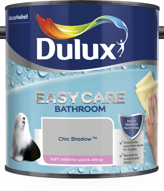 Dulux Easycare Bathroom Soft Sheen 2.5L Chic Shadow