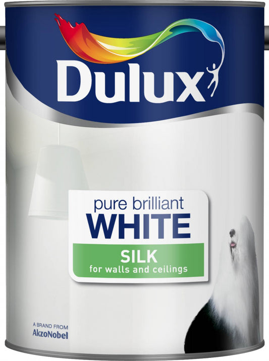Dulux Silk 5L Pure Brilliant White