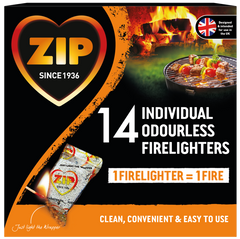 Zip Fast & Clean Wrapped Firelighters Pack 14
