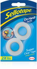 Sellotape On Hand Refill 18mm x 15m (Pack of 2)