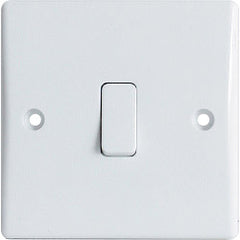 Securlec 1 Way 1 Gang Light Switch Round Edge