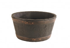 Sankey Round Oak Barrel Planter 49cm