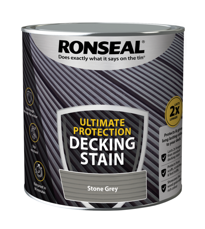 Ronseal Ultimate Protection Decking Stain 2.5L Stone Grey